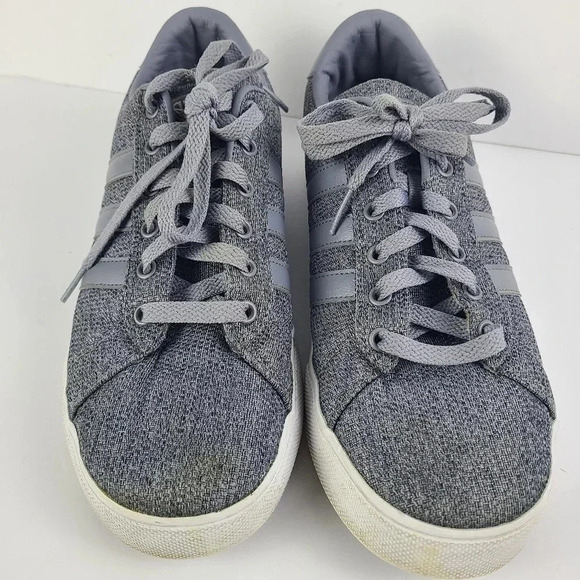 Adidas mens Neo Daily cloudfoam grey sneakers - Picture 2 of 9